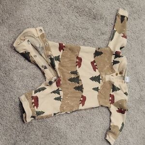 Old Navy Cream and Green Baby Onesie